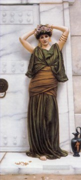 Ianthe 1889 Dama neoclásica John William Godward Pinturas al óleo